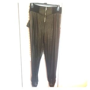 Gold Material Girl harem pants